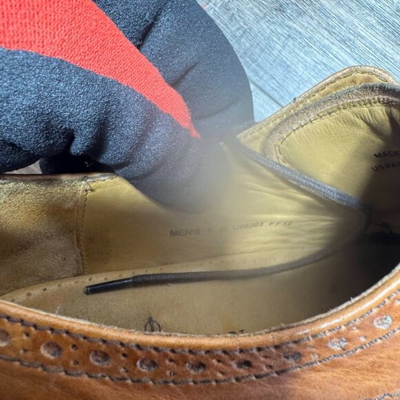 Cole Haan Giraldo Light Brown Leather Wingtip Oxfords Men's Size 9 - Picture 5 of 7